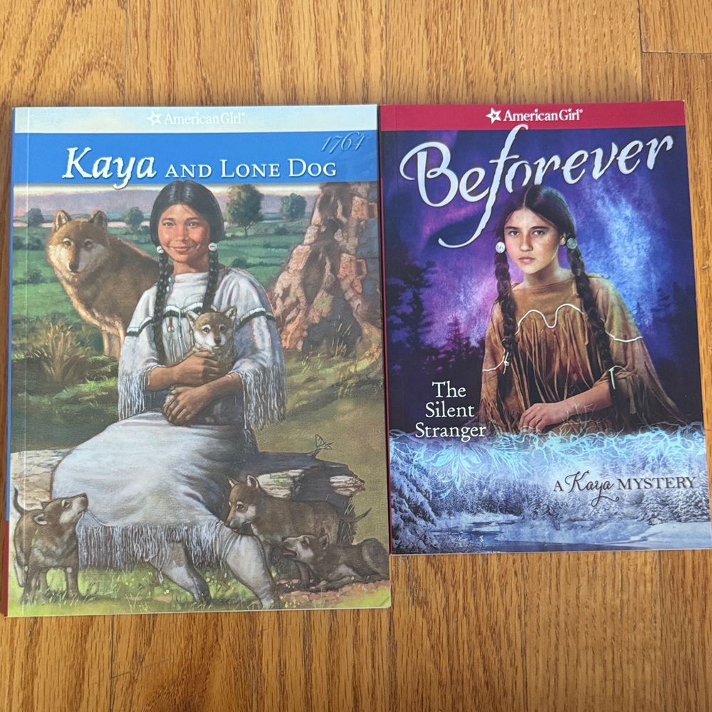 American Girl Kaya Book Pair - Blue and Purple Covers